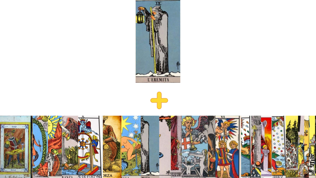 L Eremita Abbinamenti Con Gli Arcani Maggiori Nei Tarocchi CARTE 